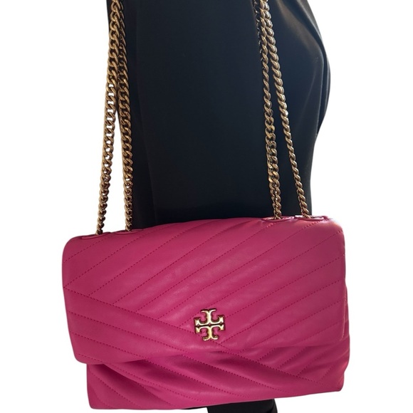 Tory Burch Handbags - Tory Burch Pink Quilted Shoulder Bag | Good Condition